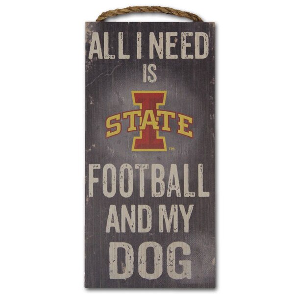 All I Need is Football and My Dog Wood Sign (12x6) (was $14.99)